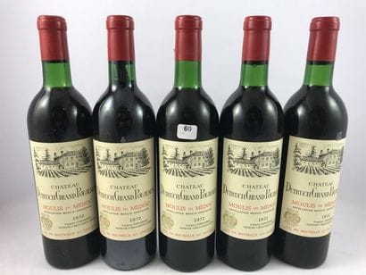 11 btls Château Dutruch Grand Poujeaux 1972...