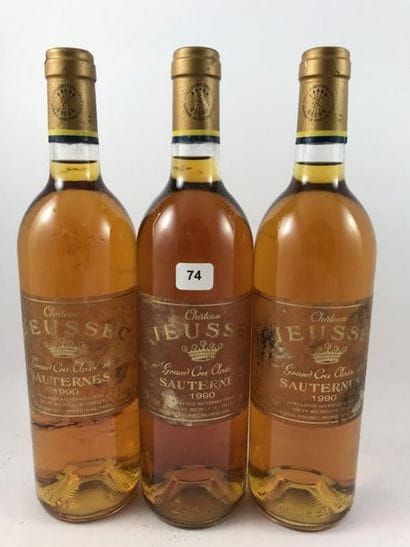 3 btls Château Rieussec 1990 - Sauternes
