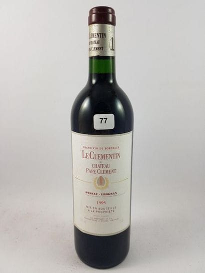 Le Clémentin du Château Pape Clément 1995...