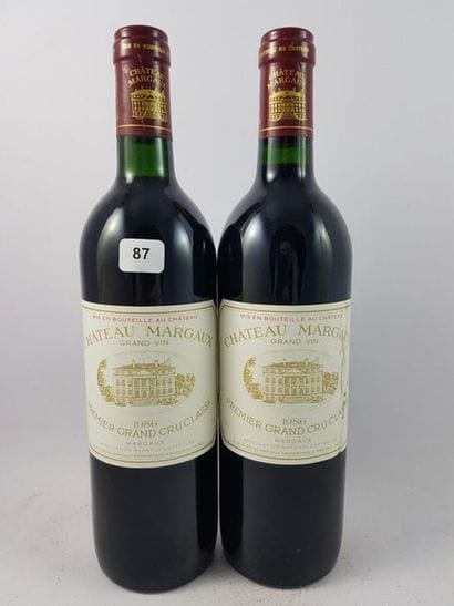 2 btls Château Margaux 1986