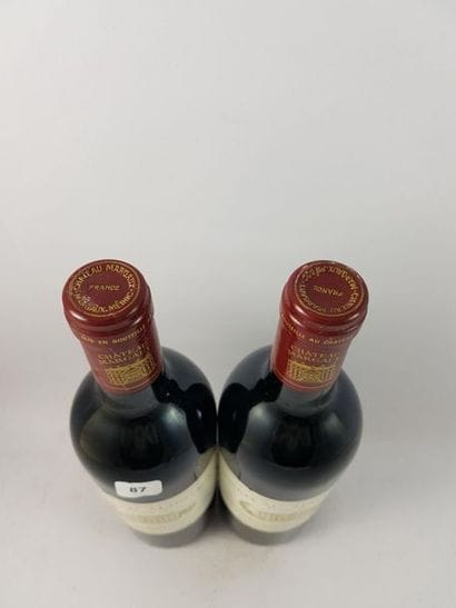 2 btls Château Margaux 1986