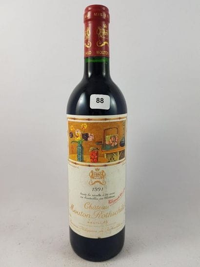 1 btl Château Mouton Rothschild 1991 - P...