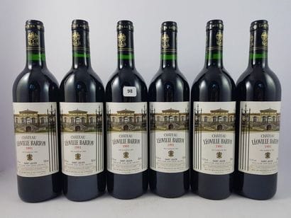 12 btls Château Leoville Barton 1991 en CBO...