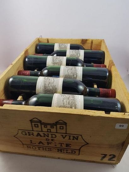12 btls Château Lafite Rothschild 1972 en...