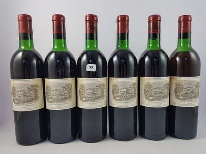 12 btls Château Lafite Rothschild 1972 en...