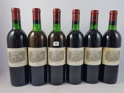 12 btls Château Lafite Rothschild 1972 en...