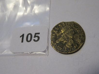 Monnaie - Louis XIII - Double (tournois)...