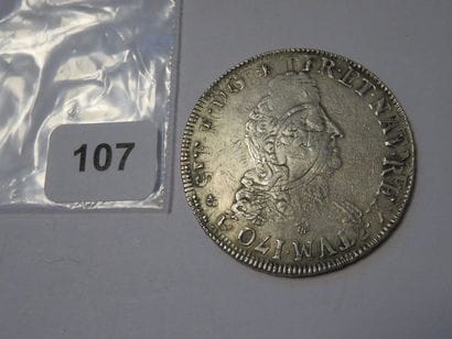 Monnaie - Louis XIV - Écu aux 8L, 2ème type...
