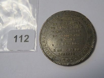 monnaie de confiance - Monneron de 5 Sols...