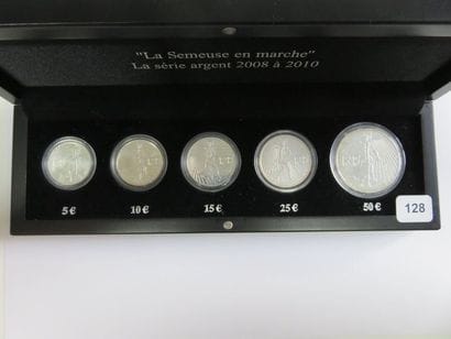 Monnaies Euros - France - Série de 5 monnaies...