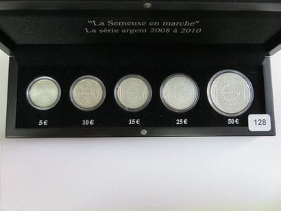 Monnaies Euros - France - Série de 5 monnaies...