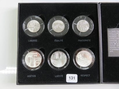 Monnaies Euros - France - Série de 6 monnaies...