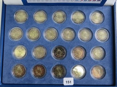 Monnaies Euros - Collection compète de 21...