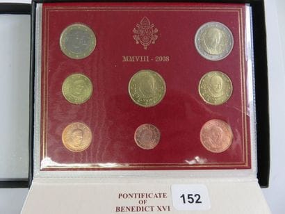 Monnaies Euros - Vatican - Série de 8 monnaies...