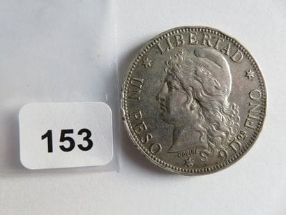 Monnaie - Argentine - 1 Peso 1882 (argent,...