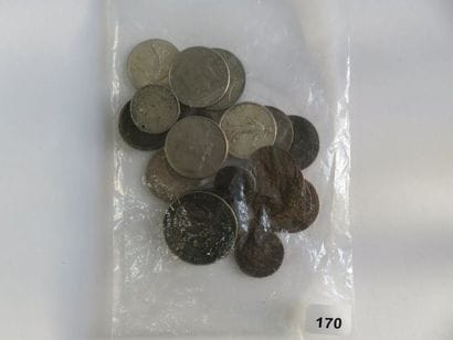 Monnaies - Lot de monnaies diverses dont...