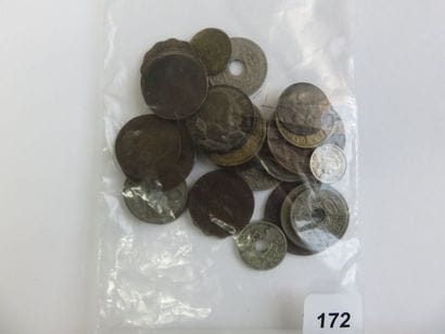 Monnaies - Lot de 28 monnaies diverses dont...