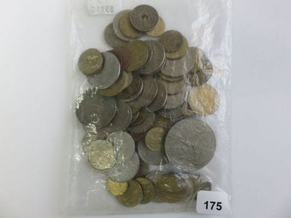 Monnaies - Lot de 71 monnaies diverses (à...