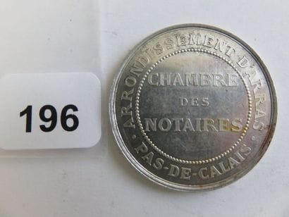 Jeton - Notaires d'Arras - Code ouvert, parchemin...
