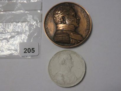 Médaille - Mort du duc de Berry 14 février...