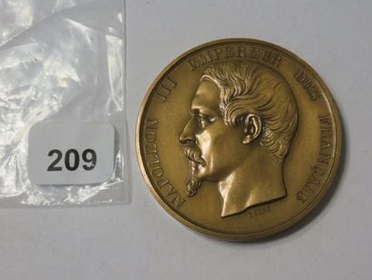 Médaille Napoléon III - Visite de la Monnaie...