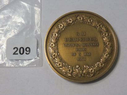 Médaille Napoléon III - Visite de la Monnaie...