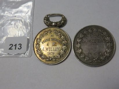 Médailles - Lot de 2 médailles de Roubaix...
