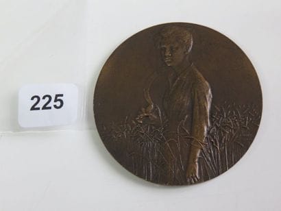 Médaille - La Moisson par Jean Dampt 1903...