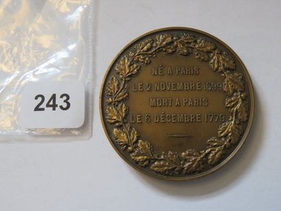 Médaille - Jean Siméon Chardin, par J. Olivier...