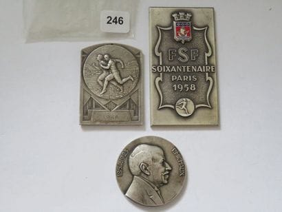 Médailles Sportives - Lot de 3, Médaille...