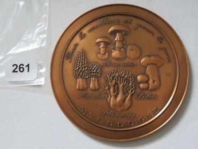 Médaille - Mycologie, par André Bloc 1973...