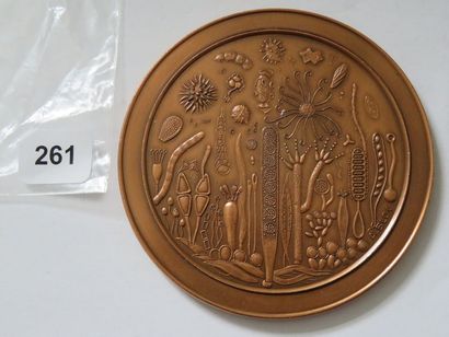 Médaille - Mycologie, par André Bloc 1973...