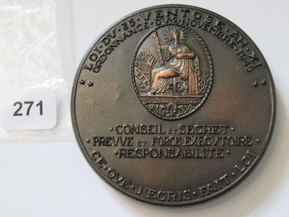 Médaille du Notariat - Le Notaire, par A...