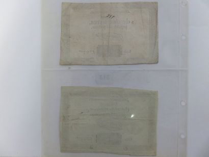 Assignats - Lot de 2 x Dix Livres, du 16...