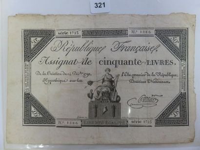 Assignat - 50 Livres du 14 décembre 1792...