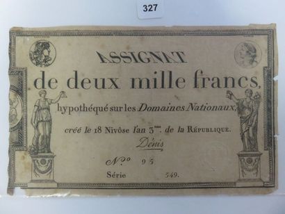 Assignat - 2000 Francs du 18 nivose an 3...