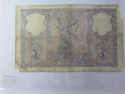 Billet - France - 100 Francs Bleu et rose...