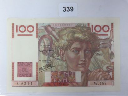 Billet - France - 100 Francs Jeune paysan...