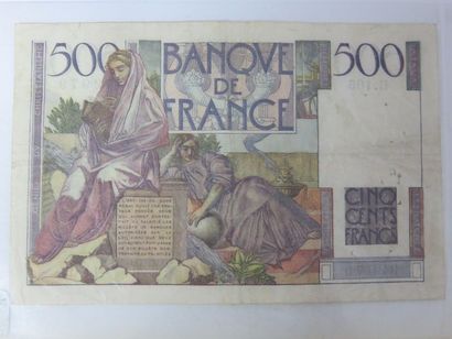 Billet - France - 500 Francs Chateaubriand...