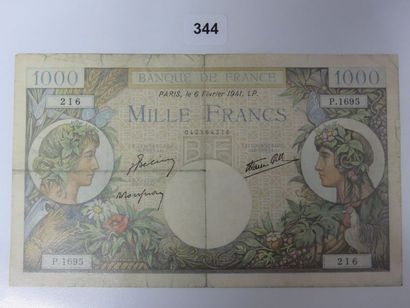 Billet - France - 1000 Francs Commerce et...