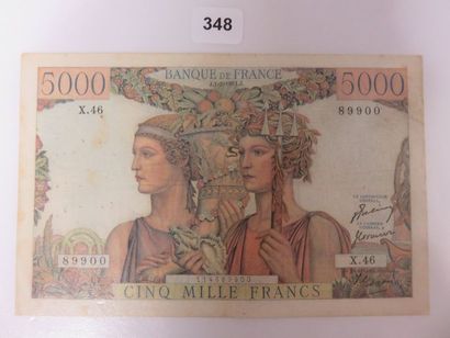 Billet - France - 5000 Francs Terre et Mer...