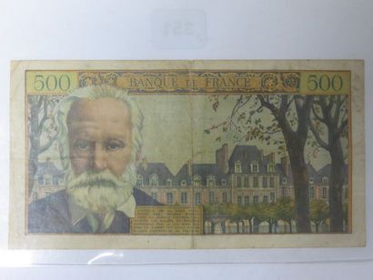 Billet - France - 5 NF sur 500 Francs Victor...