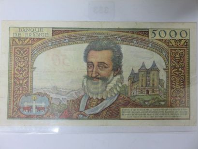 Billet - France - 50 NF sur 5000 Francs Henri...