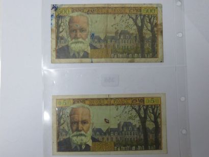 Billets - France - Lot de 2 billets, 5 NF...