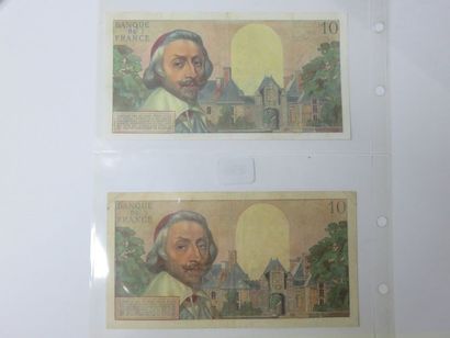 Billets - France - Lot de 2 billets 10 Nouveaux...