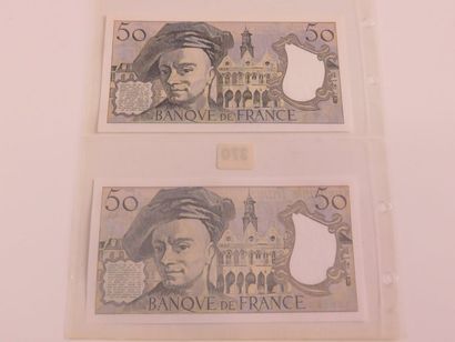 Billets - France - Lot de 2 billets 50 Francs...