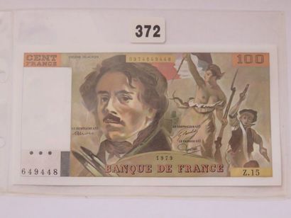 Billet - France - 100 Francs Delacroix modifié...