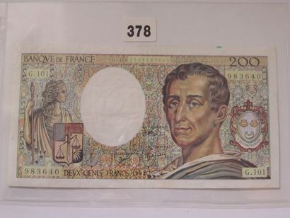 Billet - France - 200 Francs Montesquieu...
