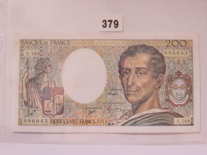 Billet - France - 200 Francs Montesquieu...