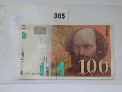 Billet Fauté - France - 100 Francs Cézanne...